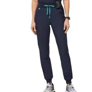 Figs Womens Saumer High Waisted Fionlite Jogger Scrub Pants, Navy, Size XS, NWT